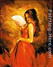 Lady Paintings - lady of spain by Flamenco Dancer